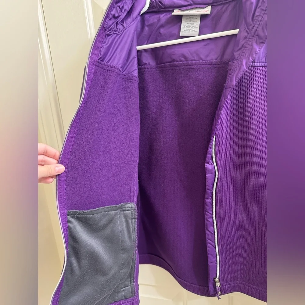 Free Country Women's Empire Purple Pull Zip Jacket - Picture 5 of 11